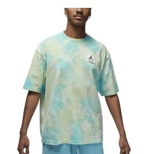 Jordan‎ Men's Essentials Statement Oversized Tee-Blue/Green